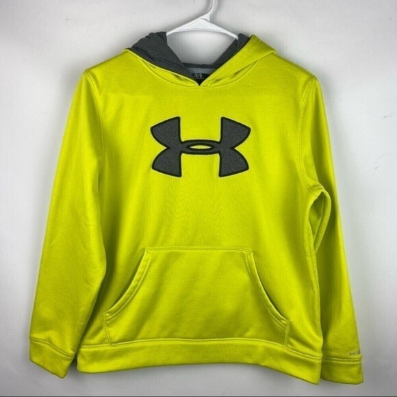 Under Armour Storm Sweater Youth Boys Large Hooded Pullover Sweater - Picture 2 of 6